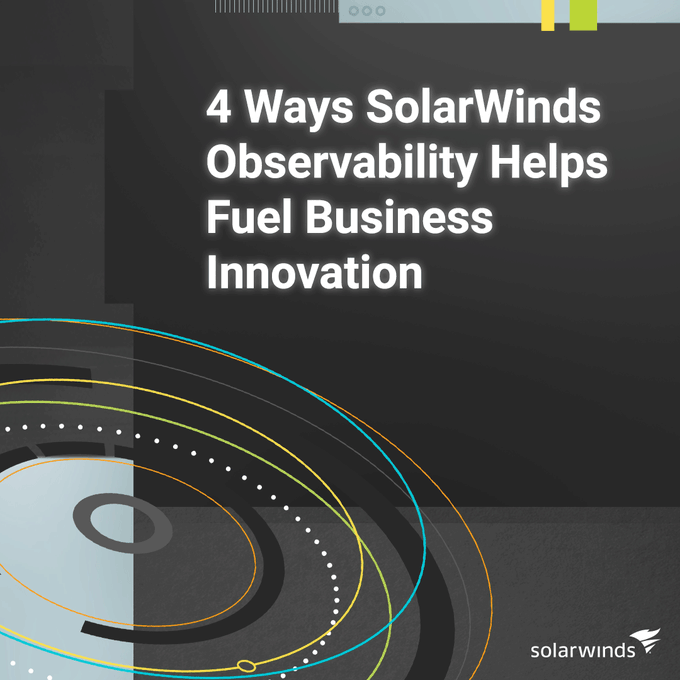 RNS_Tech's tweet photo. Learn how @solarwinds' Observability helps fuel business innovation. Face up to adaption, reliability, and downtime with a single, unified platform.

Learn more here: https://t.co/xhG084Ulqs

#RNSBytes #CyberSecurity #SafeCyber #SolarWinds #Secure #Security https://t.co/q6KZMkQ9jH