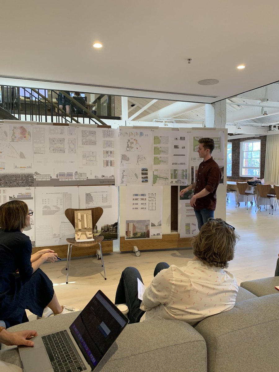 AKorSyd's tweet photo. Students of @westernsydneyu @urban_transform program given the rare opportunity to present their work to @COXArchitecture for review by senior staff. 3 students X 3 projects with drinks and an in-house talk on drawing to follow. Thanks new and old friends of @COXArchitecture! https://t.co/raTeosV7qI
