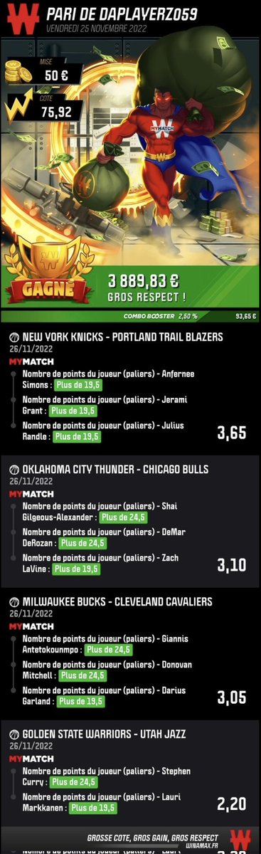 taurusbet's tweet photo. C'est probablement le plus beau gain que j'ai pu faire 😳! Et putain qu'est-ce qu'il m'a fais suer celui-ci 🤣!

Pour feter ça, je fais gagner 5x10€ : 

- Retweet
- Follow @daplayerzoff

Tirage : 01/12

Merci @WinamaxSport d'avoir regularisé le #MyMatch 🙏! #TeamParieur https://t.co/VzmFjt3QTp