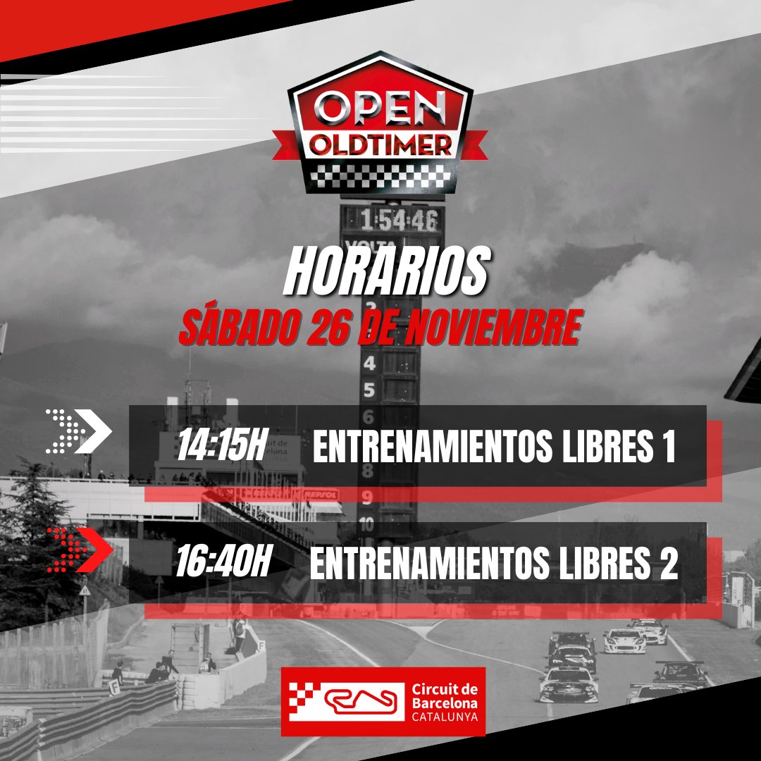 VLineOrg's tweet photo. Menú a la carta para el espectacular fin de semana que tenemos en el @Circuitcat_es
💥 Final de temporada del #GTCER22
🔝 Regreso del #OpenOldtimer al trazado barcelonés https://t.co/5nWsYiNMXT