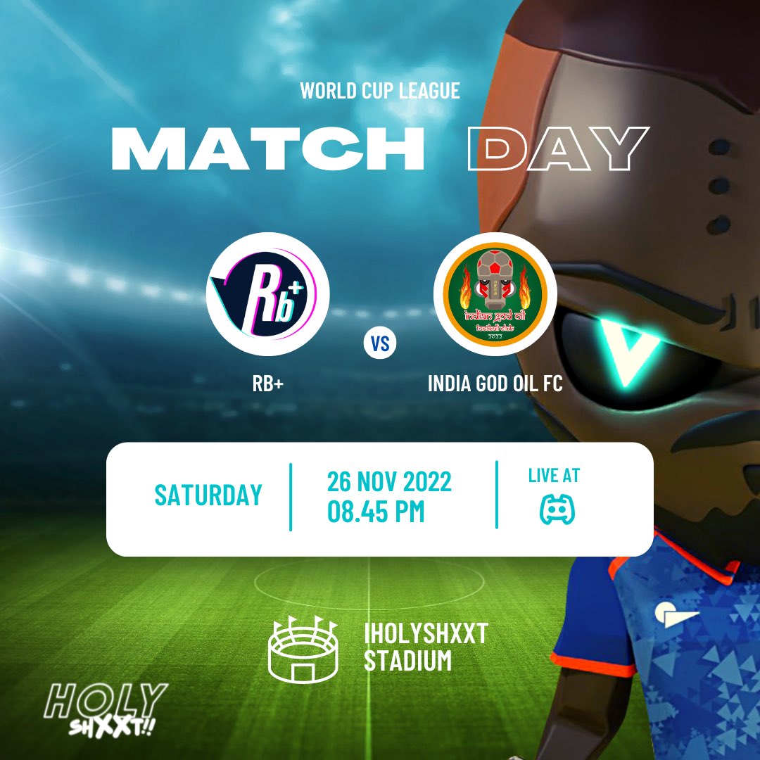 indiangodoilfc's tweet photo. Match Day!!
Let’s fight 🇮🇳🔥
#holyshxxtnft #communitygamefi #footballmanager https://t.co/Z9hQkg53Nb