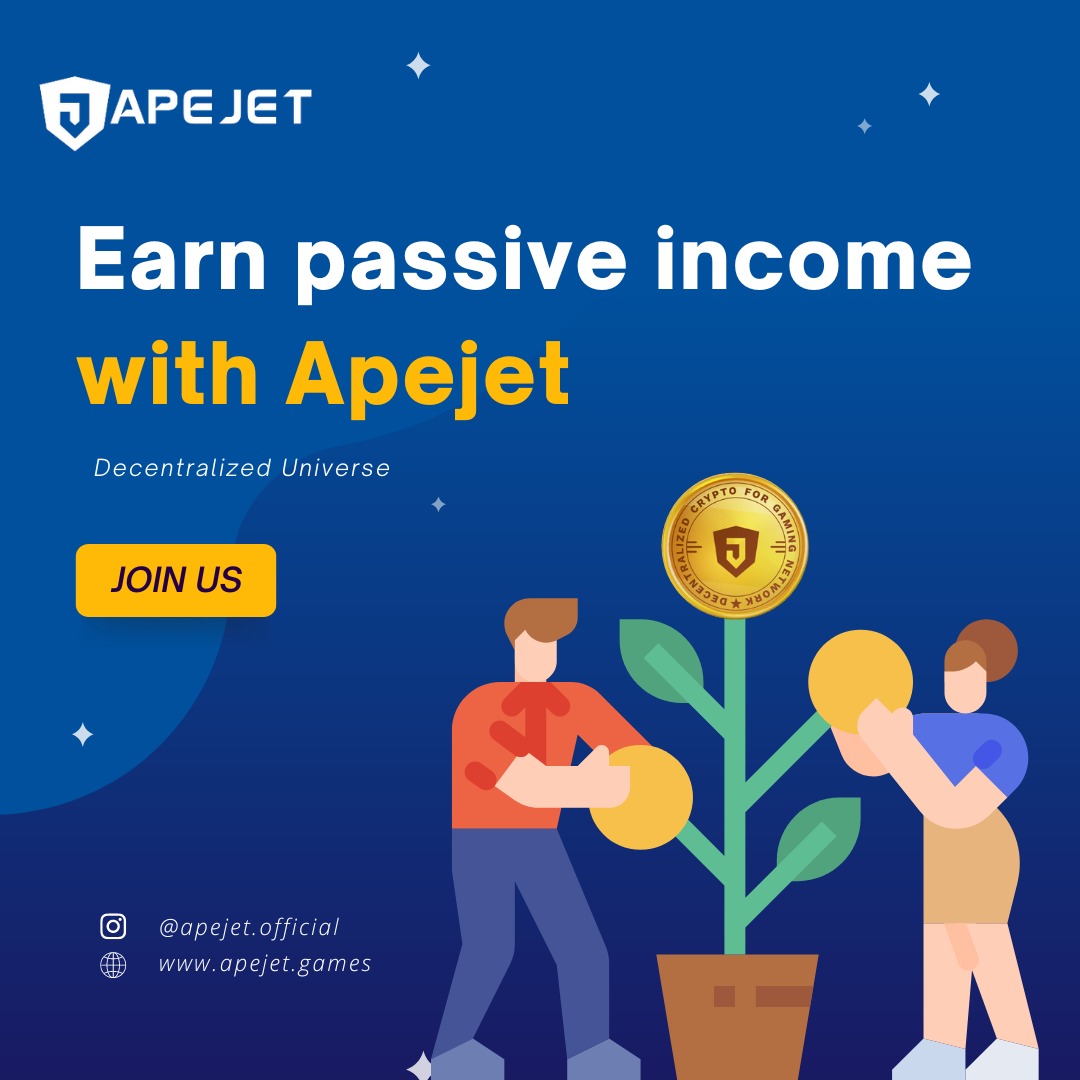 Earn passive income with Apejet
.
.
#apejet #almirawallet #defi #bitcoin #financialfreedom #investors #passiveincome #crypto #cryptomarket #invest