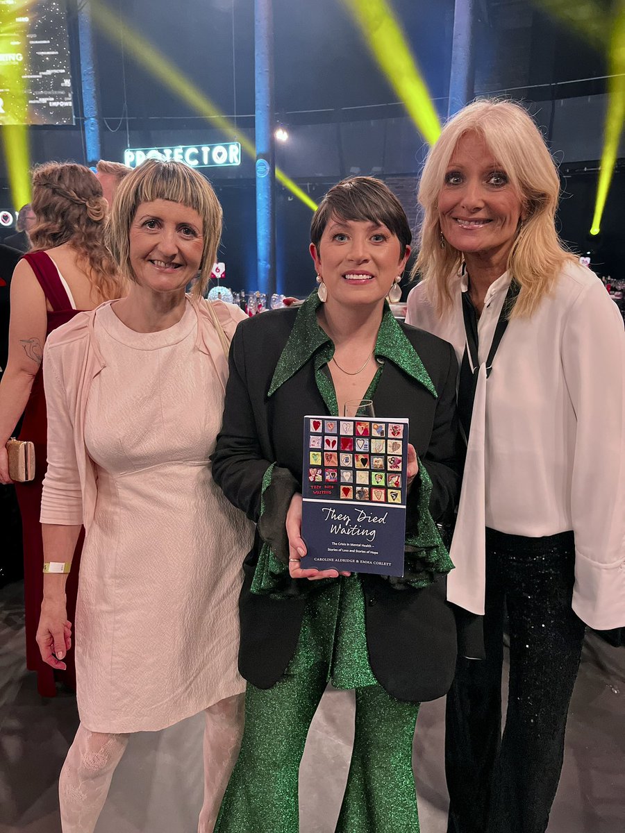 lovebillybragg's tweet photo. It is an honour to feature in the book #TheyDiedWaiting &amp; I was delighted to speak to many about your work Caroline at this week’s #WhoCaresWins Awards
Look forward to hearing from .@achrisevans .@ThisisDavina 
.@GabyRoslin .@iAmLaurenMahon #MentalHealthMatters #NHS #MentalHealth https://t.co/j2mPMvTldS
