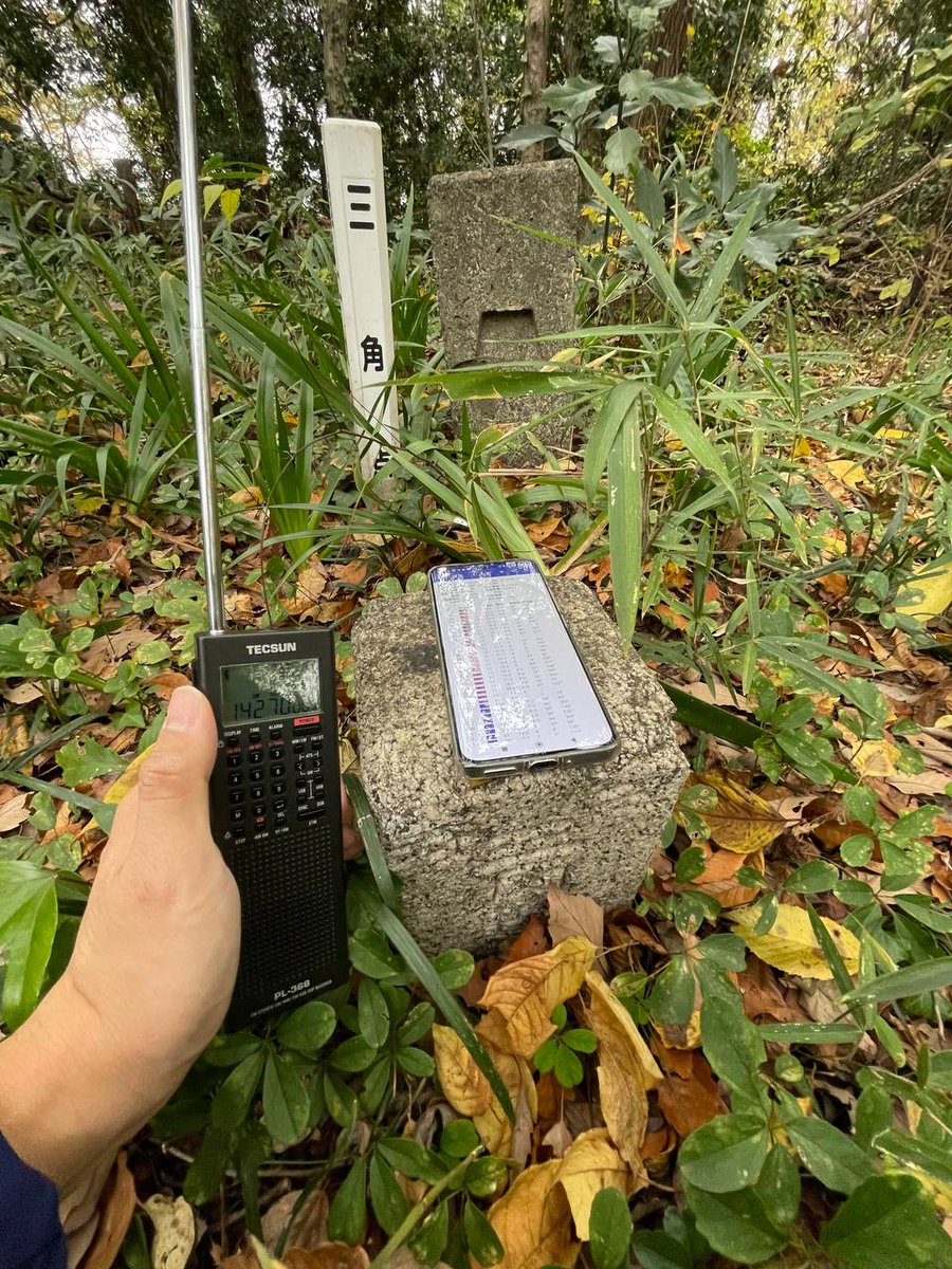 今日、私はLCR無線機を持って行って、八国山公園を散歩きました。公園の中たくさん綺麗な紅葉🍁です。散歩時に私はいつもCQ 言っています。でも相手局がありません、残念です