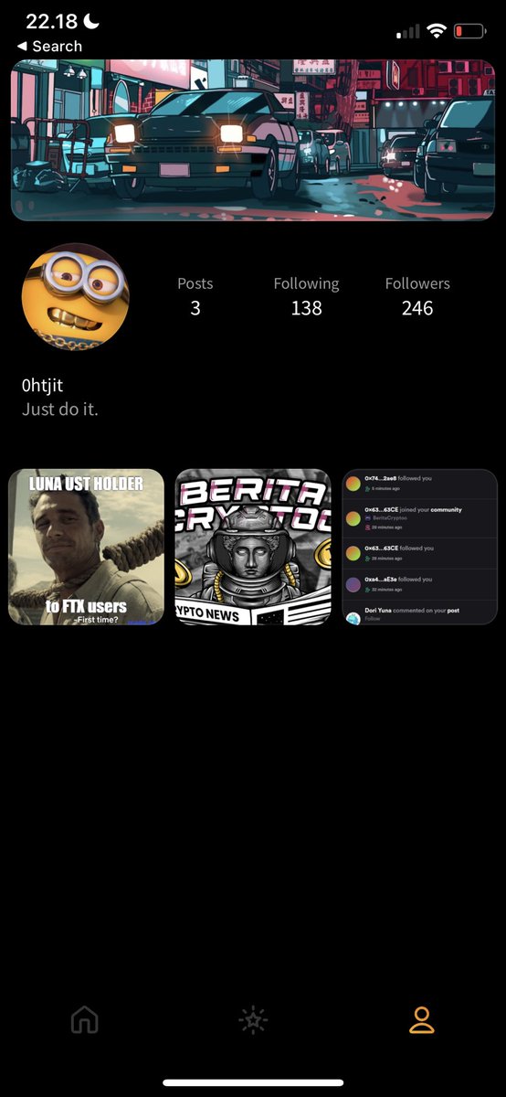 BeritaCryptoo's tweet photo. Just trying @lenstaxyz on iOS TestFlights, thanks @akirtovskis for inviting me to Early Access.
Cant wait for next update to like, and posting directly on Lensta.
Web3 especially Lensta will be dominating🔥
#LensProtocol #Lensta https://t.co/b2Isabrjqr