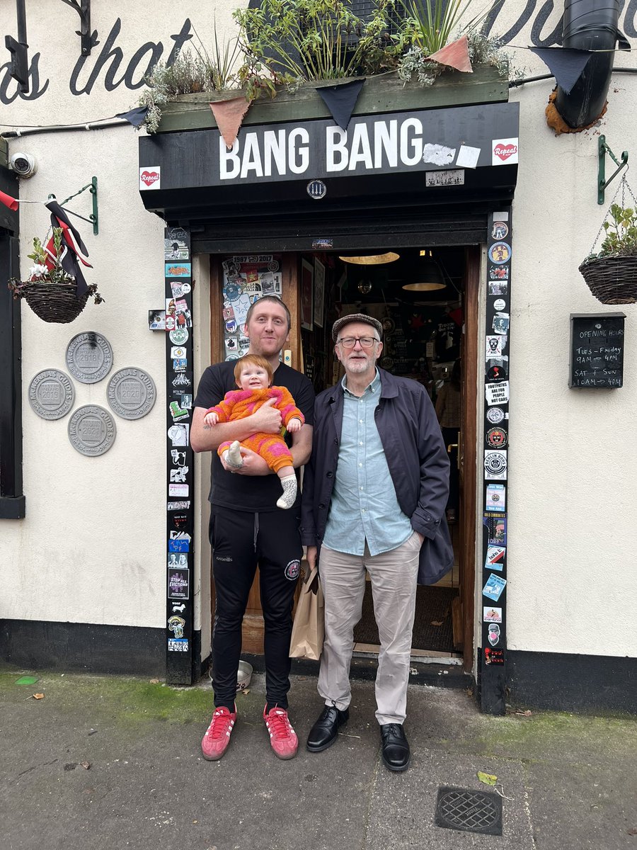 We had a surprise visitor to the shop today <a href="/jeremycorbyn/">Jeremy Corbyn</a> ❤️