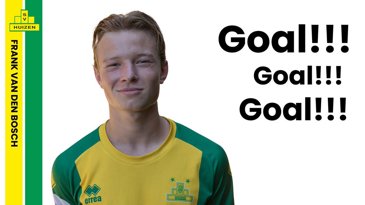 89. GOOAALL Huizen: Frank van Den Bosch schiet Huizen op 2-0