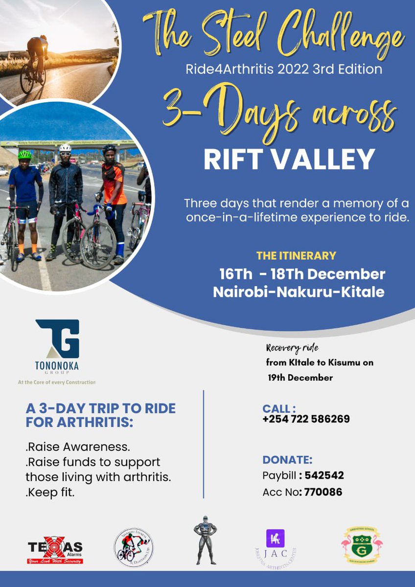 AndShanzu's tweet photo. @SakajaJohnson We are calling for your support as Nairobi County in supporting this initiative. We are one! @Ride4arthritis3 @MamaRachelRuto @InnocentMugabe @BifwoliT @AdoyoB https://t.co/CHxnT5fyG7