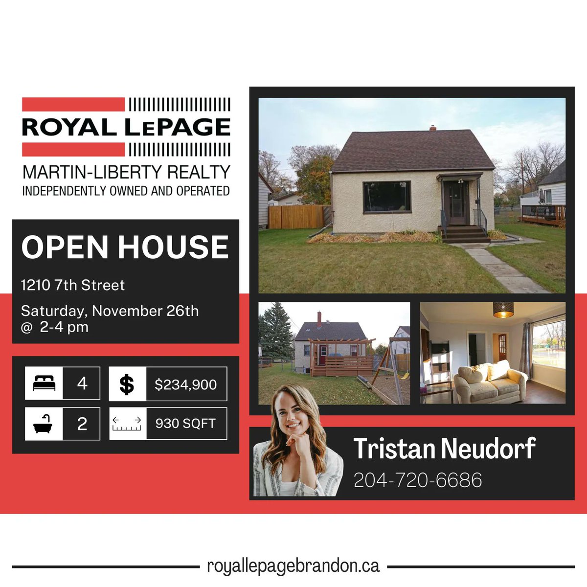 With weather like this, who wouldn't want to check out some open houses today? Here's what we have on this lovely Saturday! You can take a look at the full listings here 👉 royallepagebrandon.ca/open-houses/