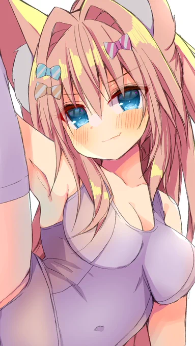 shortあげましたえちち制限かかってしまった【イラストメイキング】I字バランス狐娘ワンドロ【タイムラプス】  
