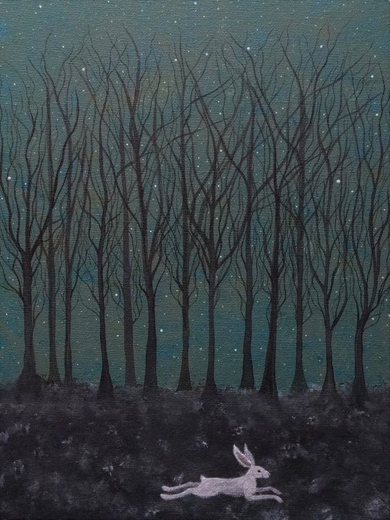 MaeneSigne's tweet photo. For the rest of the day I will be dreaming about losing the way in these woods. Art by Deborah Sheehy. https://t.co/XCi82vfkBC