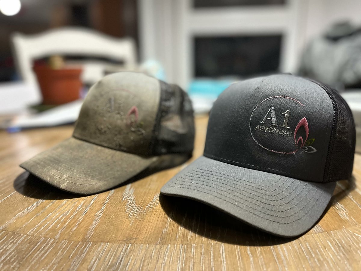 a1agronomy's tweet photo. You know a hat is a good hat when... 

If there was an award for dirtiest hat, we think Anita's husband may have just won with this one 😂. (Don't worry, we tossed the thing and upgraded him to a newer model)

#Agtwitter #dirtyhat #farmer #farmlife #swag https://t.co/rmSXrrWKiH