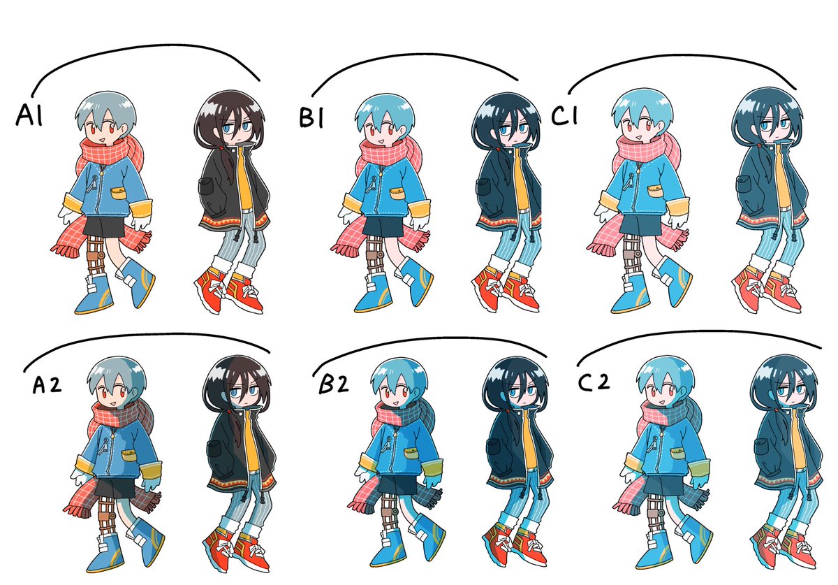 アクキーカラー案 採用はB2 #星旅2巻オーコメ 