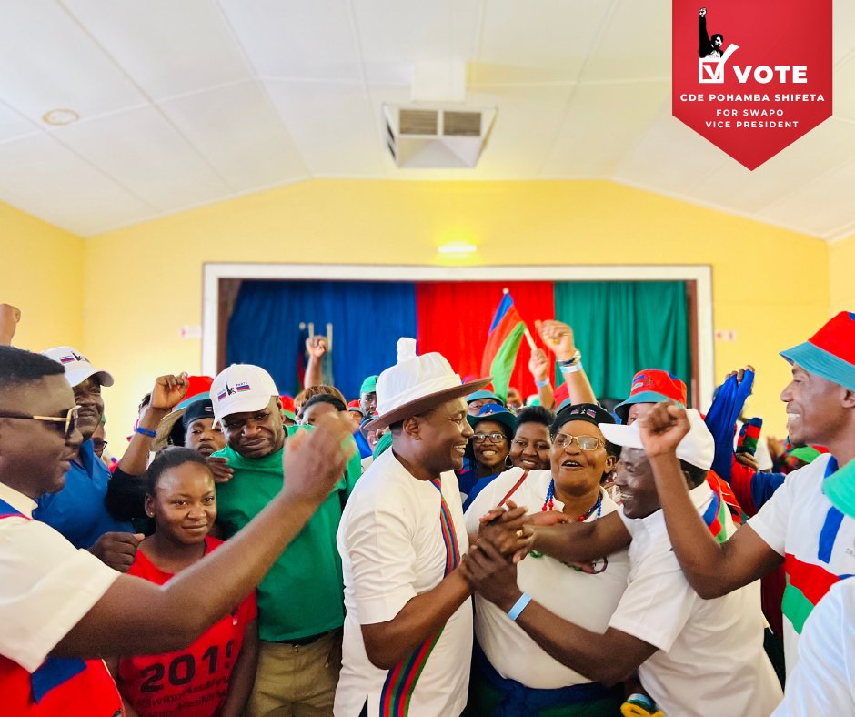 ShifetaPohamba's tweet photo. During the 14 regional engagement meetings with Congress delegates, I presented my vision for the future of our SWAPO Party and this Land of the brave. https://t.co/DHAFxZG8EZ