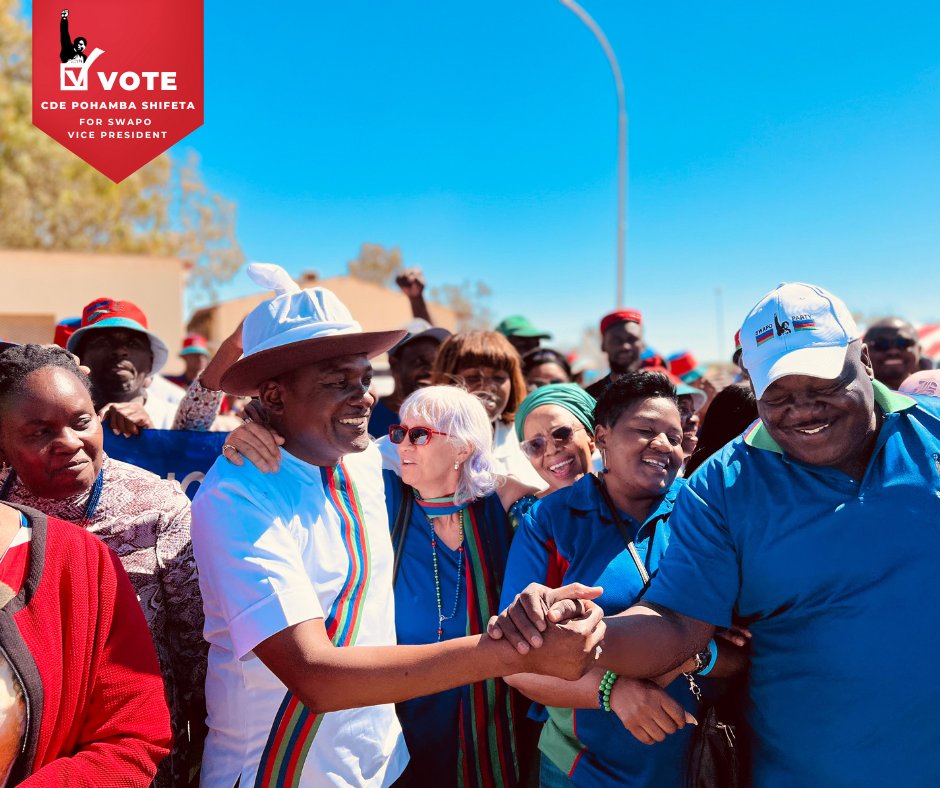 ShifetaPohamba's tweet photo. During the 14 regional engagement meetings with Congress delegates, I presented my vision for the future of our SWAPO Party and this Land of the brave. https://t.co/DHAFxZG8EZ