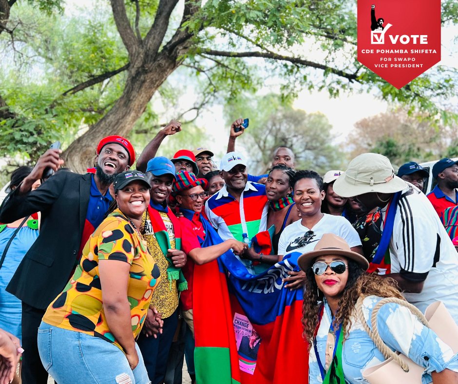 ShifetaPohamba's tweet photo. I am confident that Congress delegates will, once again, make the right choice, and vote for the vice presidential candidate with the qualities to grow our SWAPO Party and country: Comrade Pohamba Penomwenyo Shifeta.

#ShifetaHasMyVote #Shifeta4VP https://t.co/NDgRnCYCpR