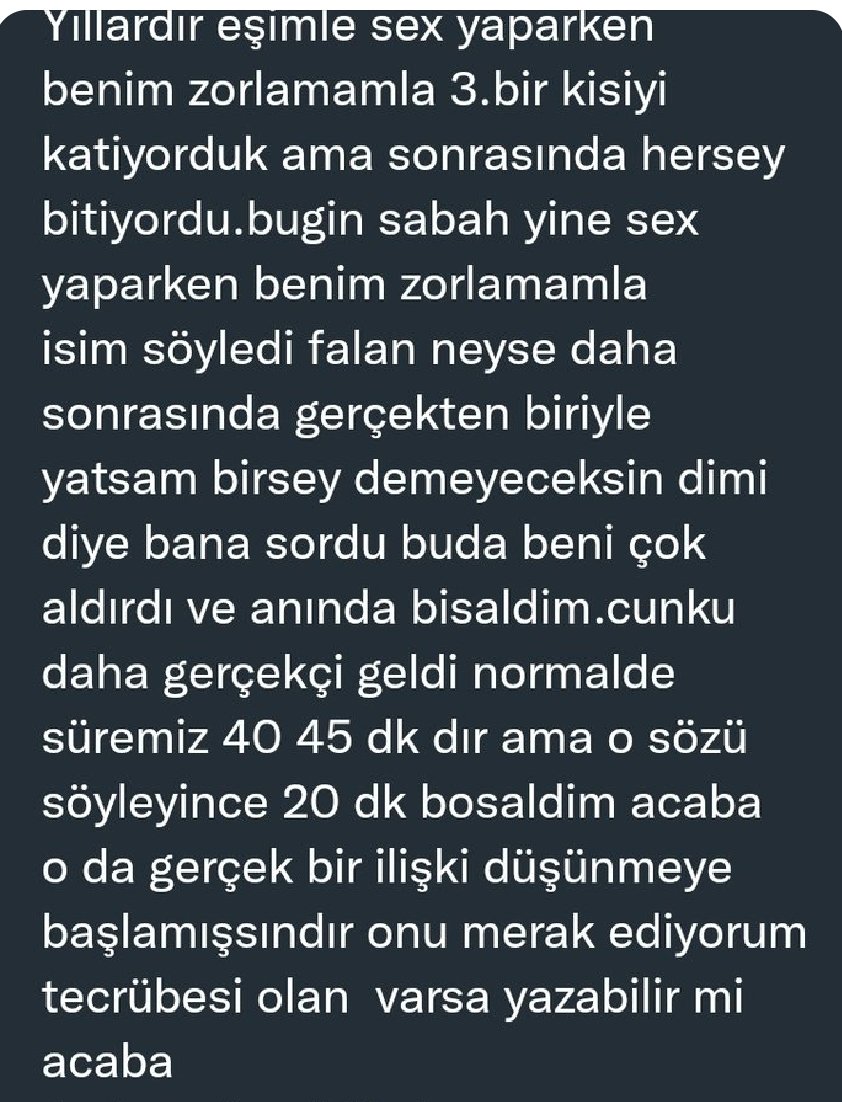 EŞİNİ İKNA EDEMEYENLERİN SAYFASI. tweet media