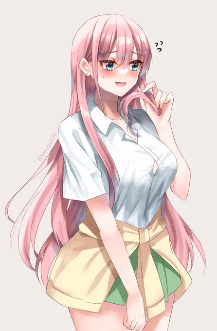 一花「あ、あはは…なんだか照れるね…」#五等分の花嫁 