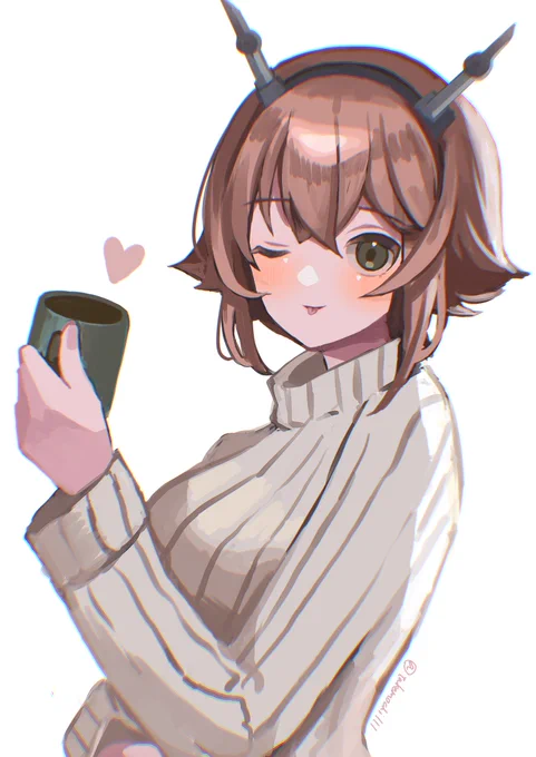 #艦これ版深夜の真剣お絵描き60分一本勝負#艦これ版真剣お絵描き60分一本勝負_20221126  #艦これ  #陸奥 冬の陸奥 