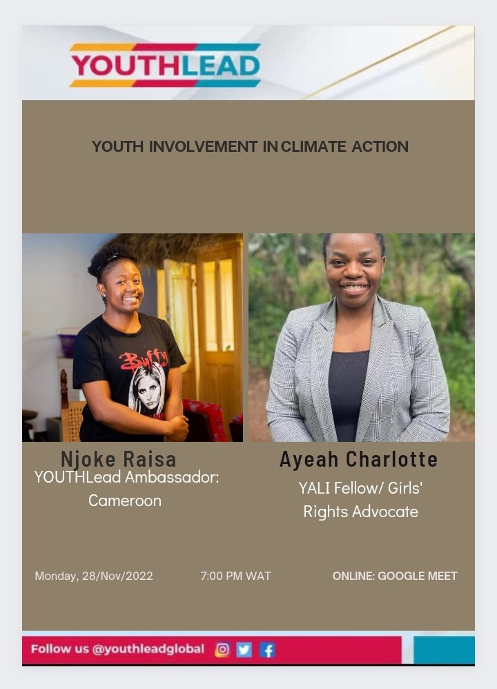 Kindly join on us Monday at 7 pm West Africa Time, on Google meet for the most intriguing discussion. meet.google.com/txg-gtvy-zbv

<a href="/youthleadglobal/">youthleadglobal</a> <a href="/YPLearning/">YouthPower Learning</a> <a href="/USAID/">USAID</a>
<a href="/Dimeji_Shotunde/">Oladimeji Shotunde</a>