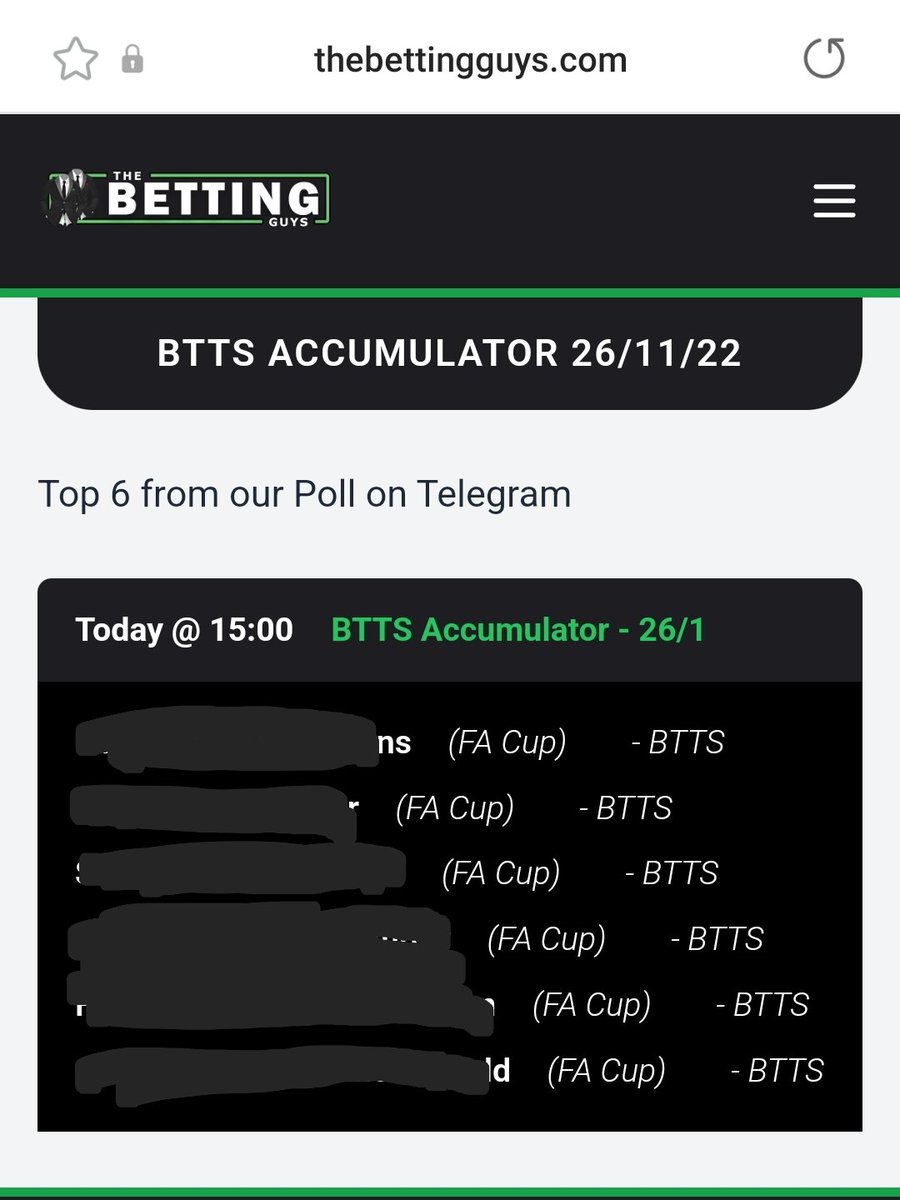 TheBettingGuys's tweet photo. Today's football Accumualtor is live on our website 
https://t.co/W8J9bGC3Bd 
#bettingtips #bettingexpert #bettingpicks #bettingsports #BettingPeople #beathebookies #bet365 #bettingtipster #betting https://t.co/PTKpwbu9dB