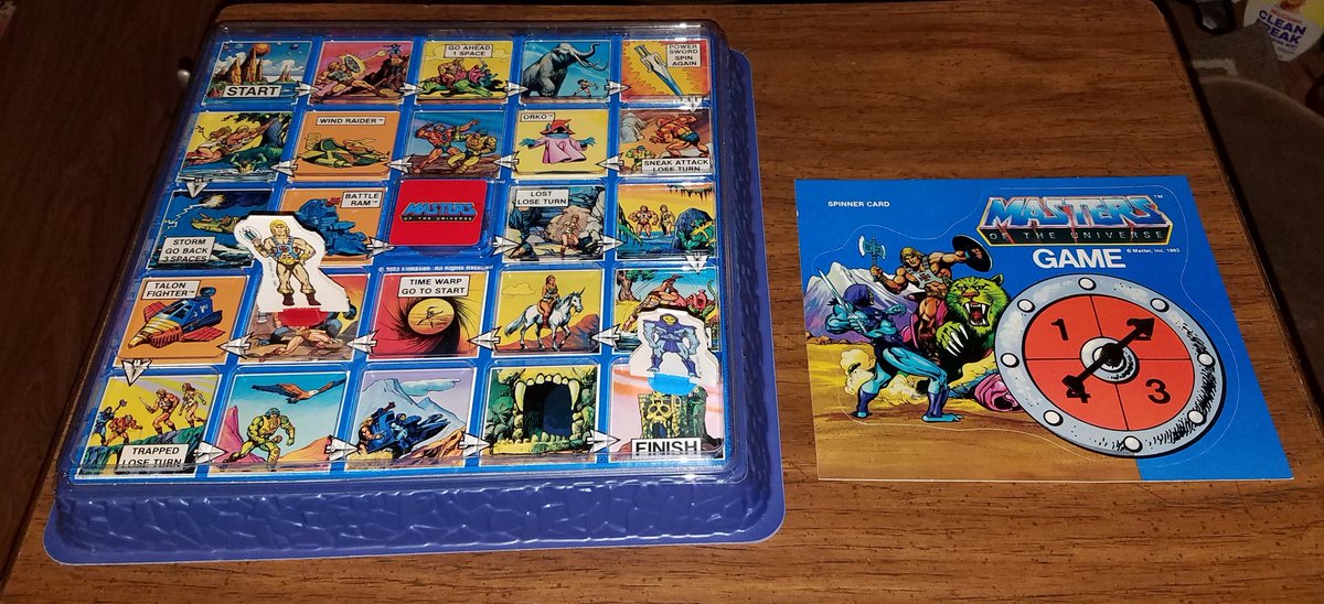 LoveMeSome1980s's tweet photo. @Freebyrd316 @HeManIsMyHero @NicoMartelle @stradlemonkey @MOTUdrawing @BrokenBridgeGXB @Mark_Lapping @Sinjun45 @CaptainBacon61 @AddictedHe @The_TyeBox @HeManFan1 @Brooksidefilms @tentaclause @Gillster37 @therealwallbie @AliciaMarieBODY @lizhobbs1974 @Smax140Adams @cimerians @MichaelOdomArt @jfdm76 @Wheeljack83 @deanetts @SeitaYokokawa @kevhulk73 @BattleRamBlog @tylerSLAM @DCComics @Mattel @MastersOfficial @KimberlandArt @pepsi @NECA_TOYS @HulkHogan @Konami @Metallica @OutbackSteakAus @arcade_1up @Oreo @PandaExpress Here's my MOTU 3-D Action board game by Golden, designed and produced by Western Publishing Company from 1983. I absolutely love the art and it's a super fun game to play.🤘 #HeMan #MOTU #GreatestToysEverMade #GreatestFranchiseInTheUniverse #80s #3DActionGame #Golden #BoardGames https://t.co/eJpLuv30Ev