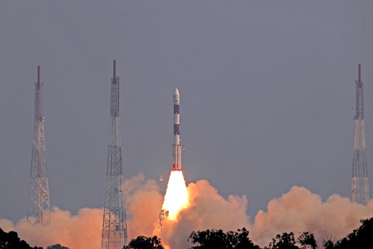 Earlier Today, ISRO successfully launched #EOS06 satellite and other 8 satellites via #PSLVC54 !!