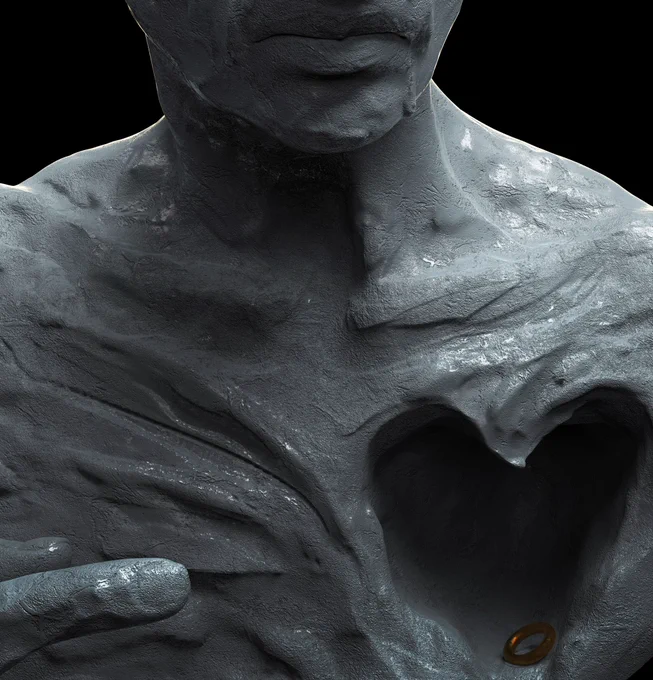 My new sculpture. Teach Me How to Love (again) 