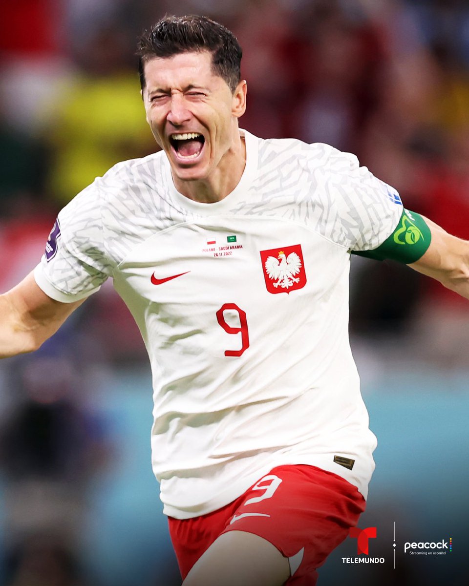 TelemundoSports's tweet photo. ⚽️🔥 ¡¡PRIMER GOL DE LEWANDOWSKI EN MUNDIALES!! 

🫡 @lewy_official llegó a 7️⃣7️⃣ goles con Polonia 🇵🇱 

✅ Igualó a Pelé en la tabla de máximos goleadores de selecciones nacionales.

😱 ¿Pasarán a la siguiente ronda de @FIFAWorldCup?

#ElMundialLoEsTodo #POLvsKSA https://t.co/kiCbB25OIQ