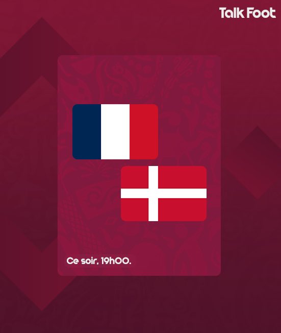 taIkfoot's tweet photo. 🔥La France va-t-elle se qualifier pour les huitièmes de finale aujourd’hui ?
🗣 Avec @Yasser95190, @lnstantFoot et @ActuL1_ !
📲 #DebriefTime | #FRADAN https://t.co/JpJ1hrSBJC