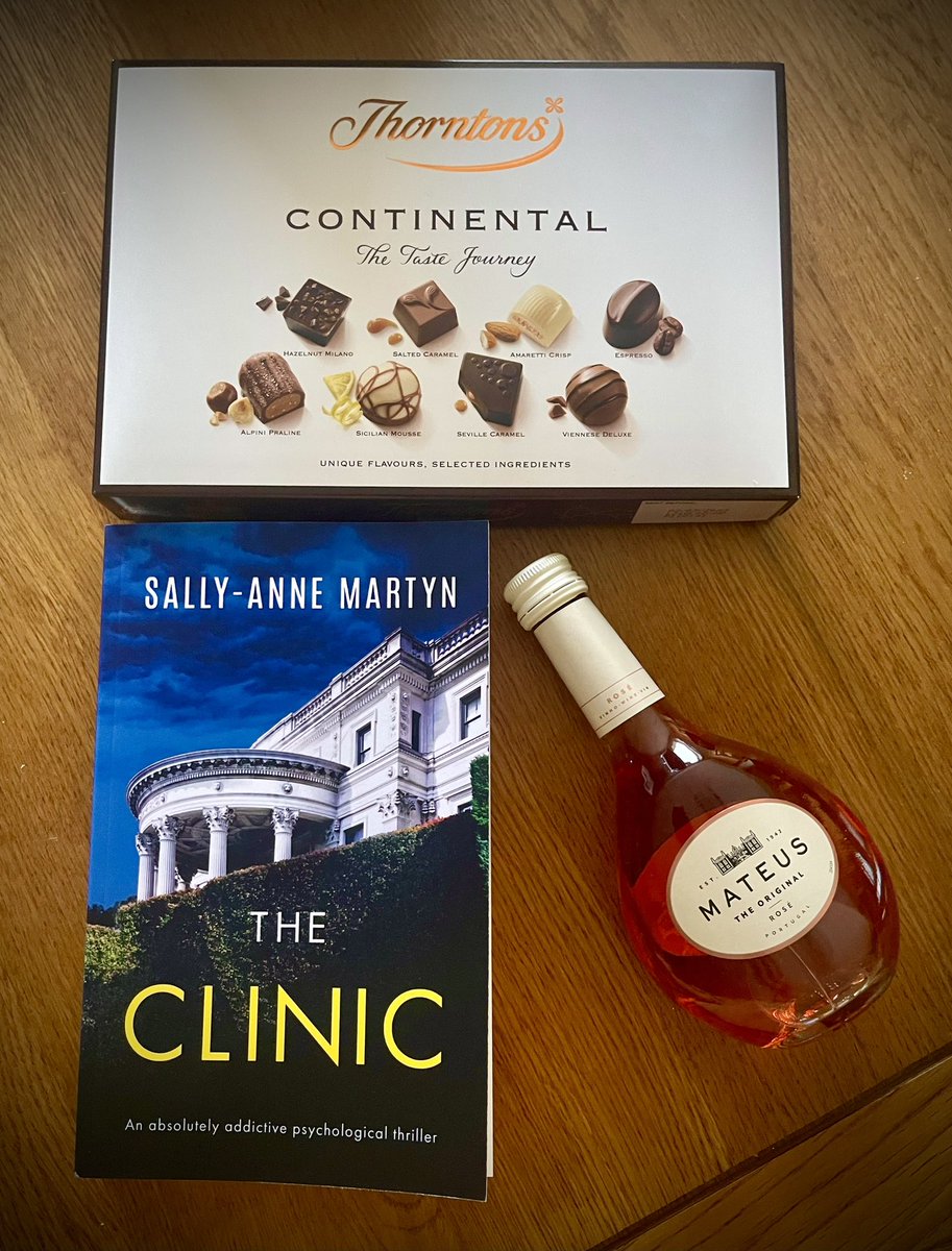 sallyannemartyn's tweet photo. Dr Cavendish would most certainly not approve of this #Giveaway ! #Win my mini bottle of retro Rosé, a box of chocolates &amp; a signed/dedicated copy of #TheClinic just:

🖤Like
🖤Retweet
🖤Follow me
 
(UK residents only as alcohol) #winner picked 1st Dec 2022.
#competition #free https://t.co/BMYZVBjIqR