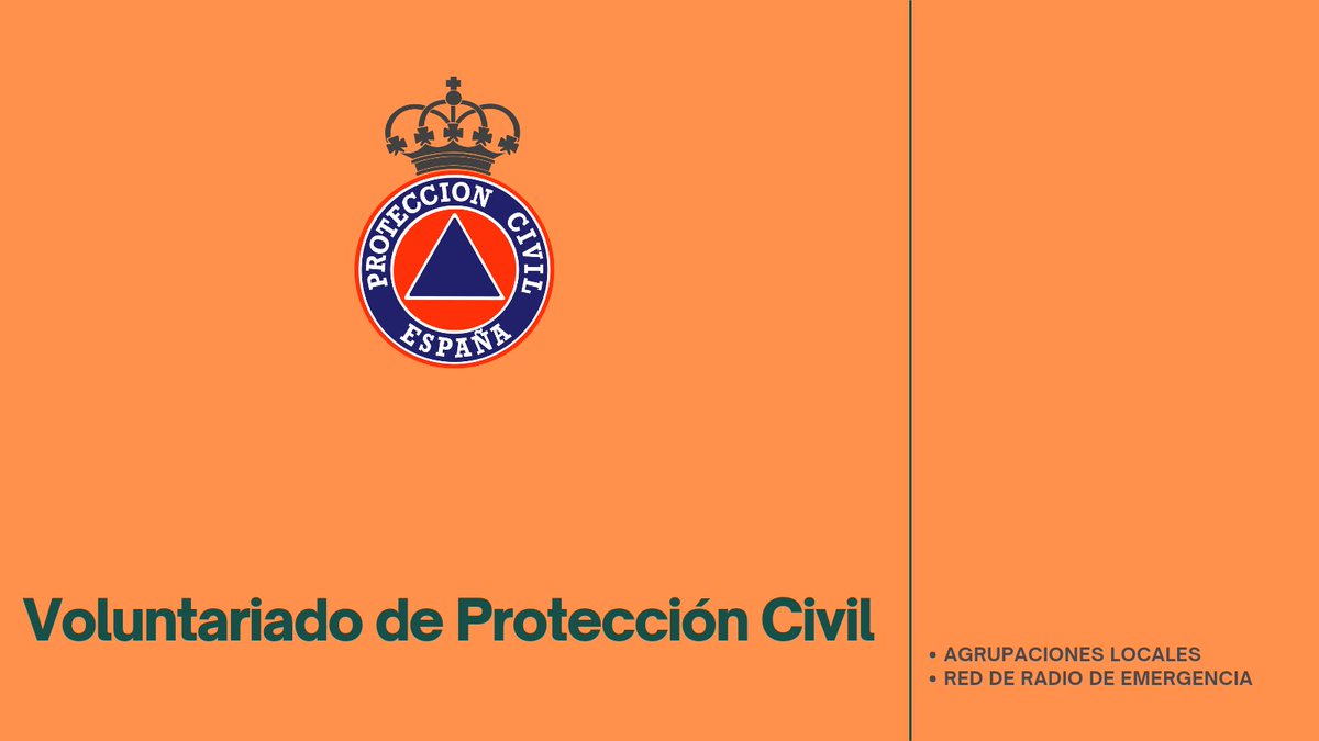proteccioncivil's tweet photo. Pertenecer al Voluntariado de @proteccioncivil es:

👉 Un derecho

👉 Un honor

👉 Un servicio a tu comunidad

!Hazte voluntaria, hazte voluntario¡

✅️ Contacta con tu Ayuntamiento 

✅️ ...y si eres radioaficionado, incorpórarte a la REMER https://t.co/QRAzzXkgvB