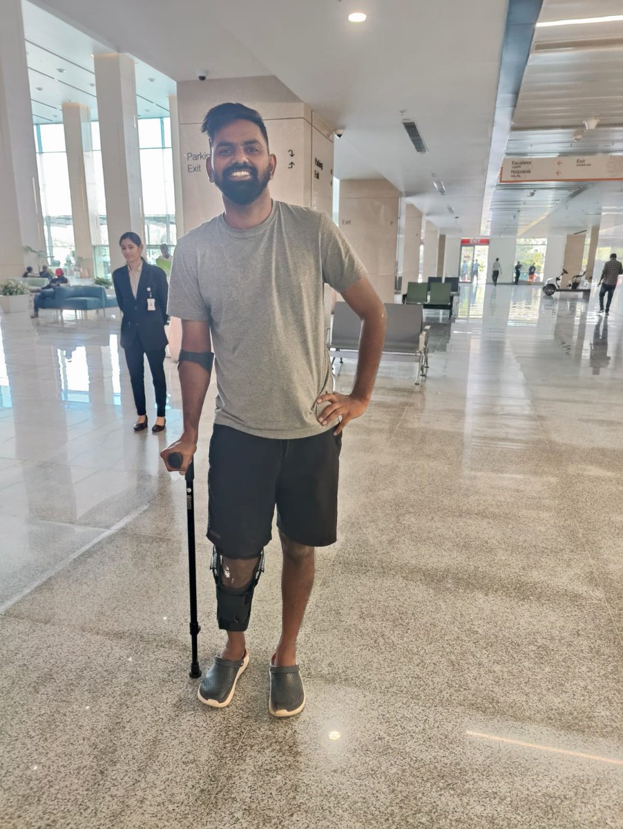 LalShaitan's tweet photo. Dear @Cristiano, A friend of mine is travelling to Qatar all the way from India despite tearing up his ACL one day before the journey. He is a big fan of yours, please try to meet him make this arduous  journey of his worthwhile and a memory for a lifetime. https://t.co/SsdIy8vhow