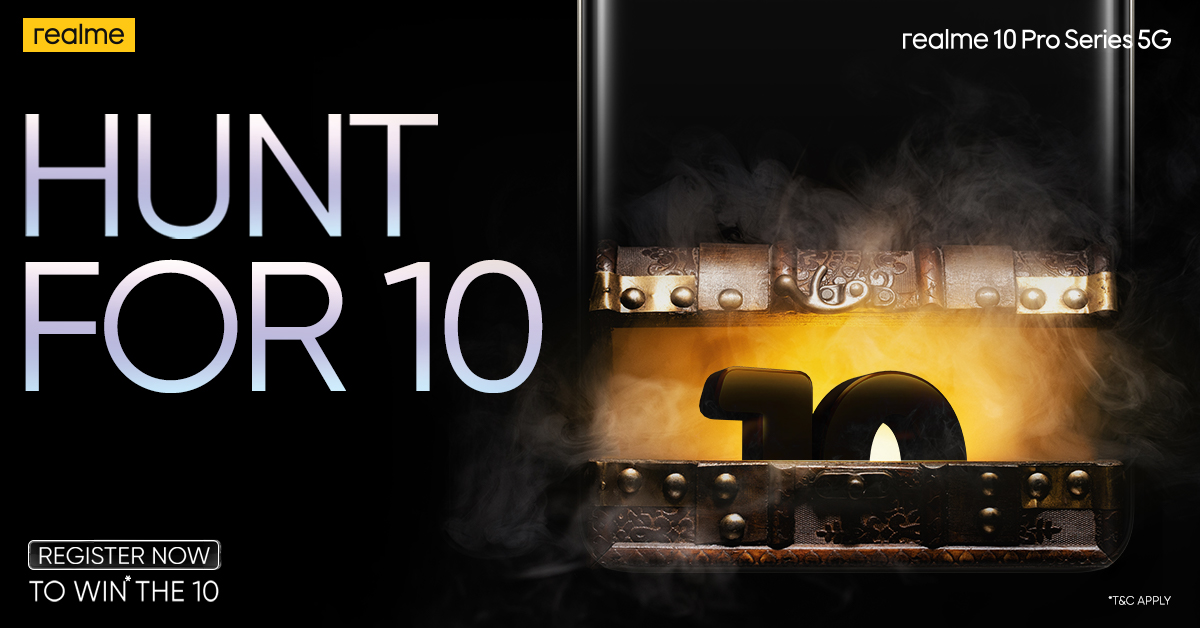 realmeIndia's tweet photo. An exciting giveaway is coming your way! Sign up using the link to register for the treasure hunt and stand a chance to #win daily giveaways including a brand new #realme10ProSeries5G smartphone! #realme10ProPlus5G #CurvedDisplayNewVision #ContestAlert

https://t.co/BMufsPRCDi https://t.co/zyAM4PvS2x