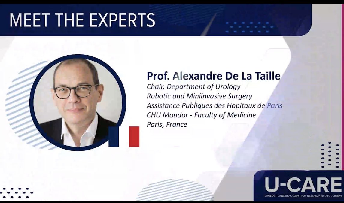 ndsuro's tweet photo. @AFUrologie president Prof @delataillealex leading our next section presentation : Treating mCRPC Patients with Precision https://t.co/eZWbE6WL3P