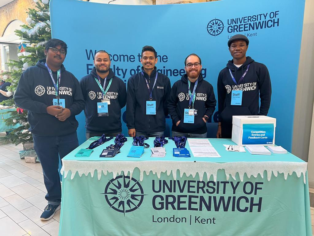 UniofGreenwich's tweet photo. Itβs our Open Day! We canβt wait to welcome you all at our 3 campuses today. Hereβs the team from our Medway campus who are ready to welcome you all π #GreOpenDay https://t.co/8tvUhMEEZF