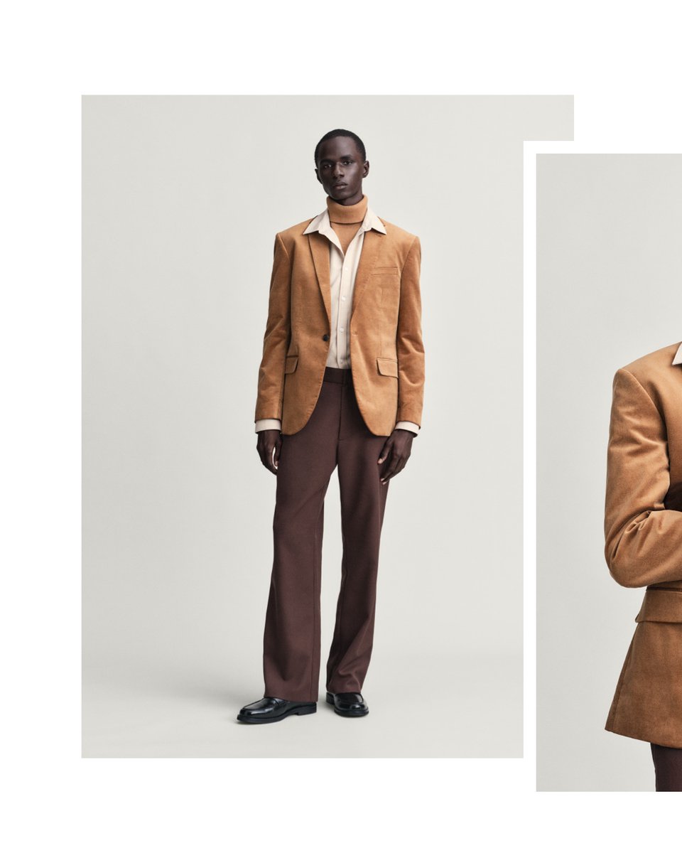 hmqatar's tweet photo. WINTER LOOKBOOK | SMART
The ‘70s reimagined. Think lustrous velvet blazers, rollneck jumpers, and flared trousers. Pretty sleek, no? #HMMan

ارتدي القطع المستوحاة من السبعينات مثل الجاكيتات المخملية، والكنزات المميزة بقبة قابلة للطي، والبنطلونات الواسعة من الأسفل. #HMMan https://t.co/BPu1F9gPul