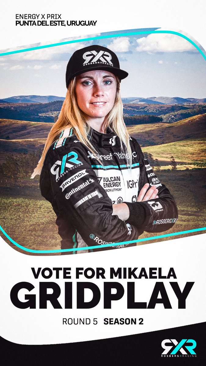 rosbergxracing's tweet photo. Only 6 more hours to vote for @MikaelaAhlinK on GridPlay! Go to https://t.co/cFSHQiDnMd now, take a screenshot of your vote and then tag us using the hashtag #WinWithRXR to stand the chance to win RXR team wear! https://t.co/8szzNHfIFM