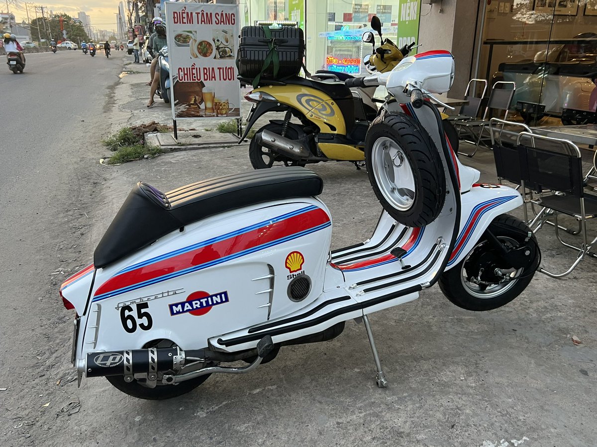 SSCvietnam's tweet photo. SSR Saturday! Yeah it’s a rocket 🚀 #SSR #SSR265 #Casa #Lambretta #Performance #PocketRocket https://t.co/6tqibZTHAa