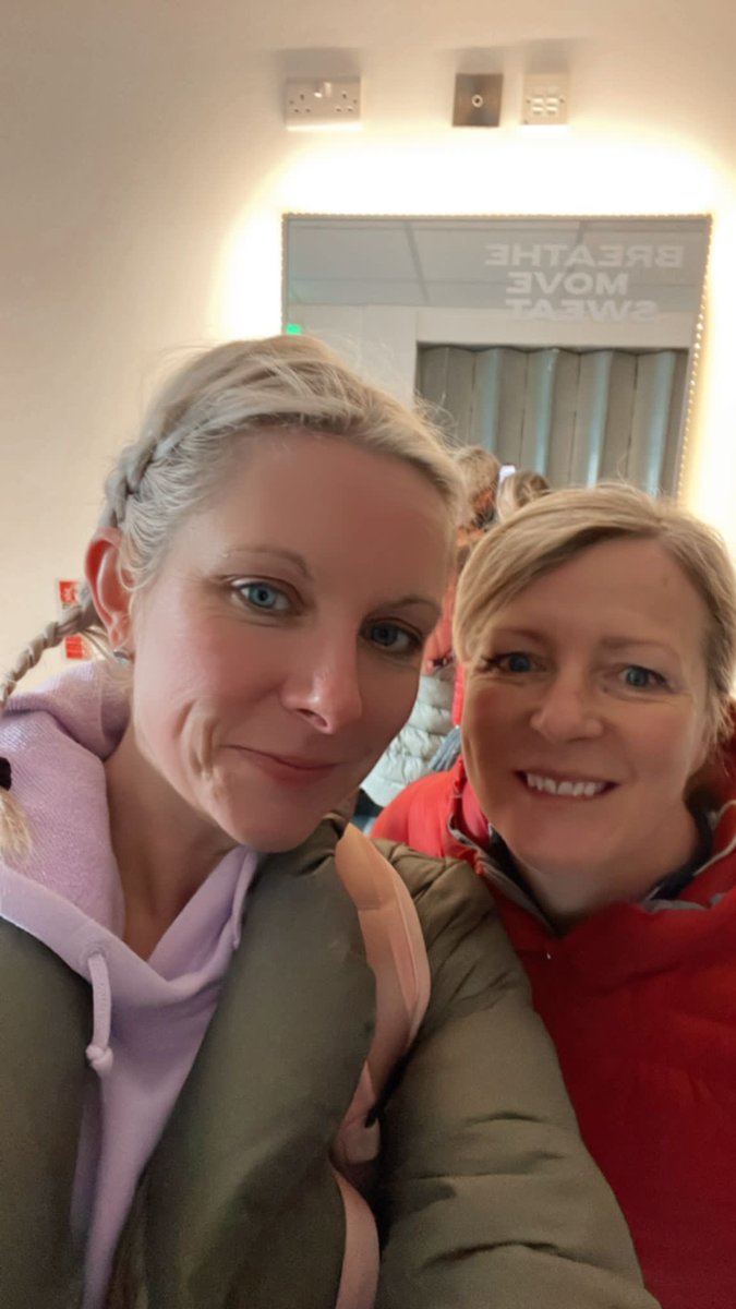 lstrutt's tweet photo. Another #friendship50 challenge & a completely “out there” one. HOT YOGA with my fabulous friend @orla_mckeating! Who knew hot yoga was a thing? @hotyogabelfast here are the before and after pics. I’d definitely try it again. #LifeAfterCancer https://t.co/0JmMqLNjWw