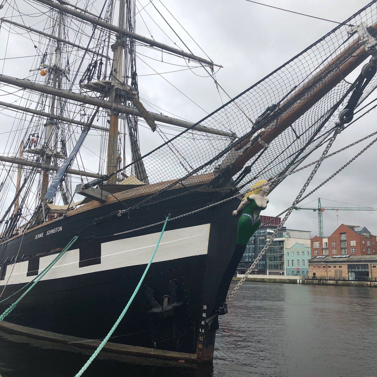 What does everyone think of our move downriver?
The Jeanie Johnston sailed the 4,341km between Tralee and Quebec often. Our recent shift was a distance roughly 0.01% of this.

Don’t worry, our ticket desk is in the same spot!

#DublinDayOut #ThingsToDoInDublin #JeaniesBigMove