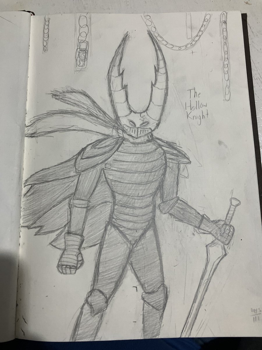 Chozo642's tweet photo. My interpretation of The Hollow Knight #hollowknight #hollowknightfanart #hollowknightart https://t.co/SH1RqJ7dRE
