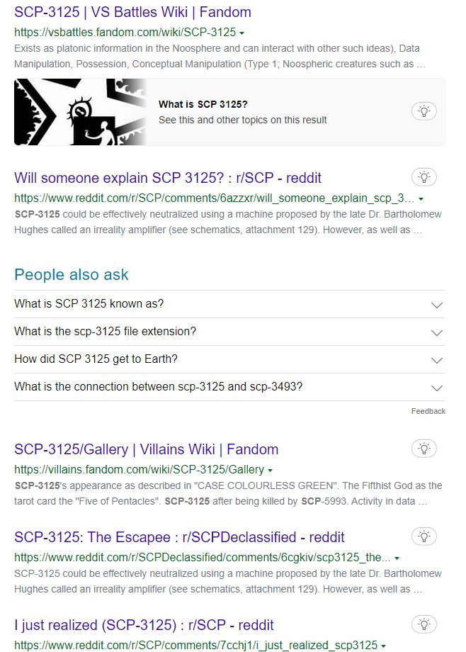 SCP-3125, Villains Wiki