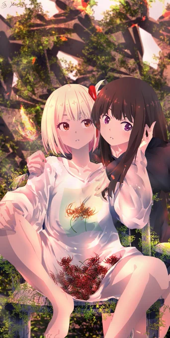 ちさたき火ニ願ガウ花  #リコリス・リコイル   