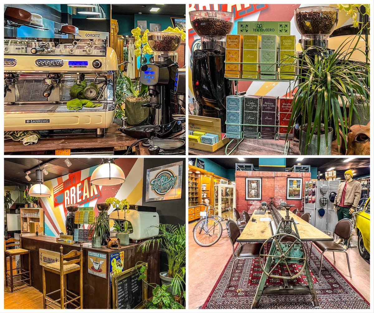 FietsTempelNL's tweet photo. Nieuwe koffiebar in Heerlen! 🎉 Vanaf nu kun je genieten van 100% Fair trade en co2-neutraal-gebrande verse koffie, Kalahari coffee. 
Actie. Om onze nieuwe aanwinst samen met u te vieren, vandaag GRATIS een punt boerengebak uit de streek! 🥮 (zolang de voorraad strekt) https://t.co/IbJpENJ7Lm