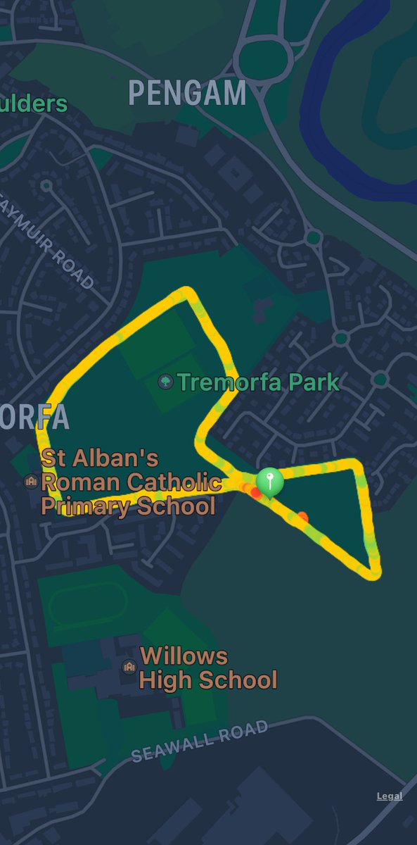 Bex044's tweet photo. I walked outdoors for 3.54 MI with the Workout app on my #AppleWatch. First Parkrun albeit I walked. Big thank you to Rachel from Liswerry Runners who was the ‘tailwalker’ kept me company with lots of conversation 😊 https://t.co/mQJuPdPQ2A