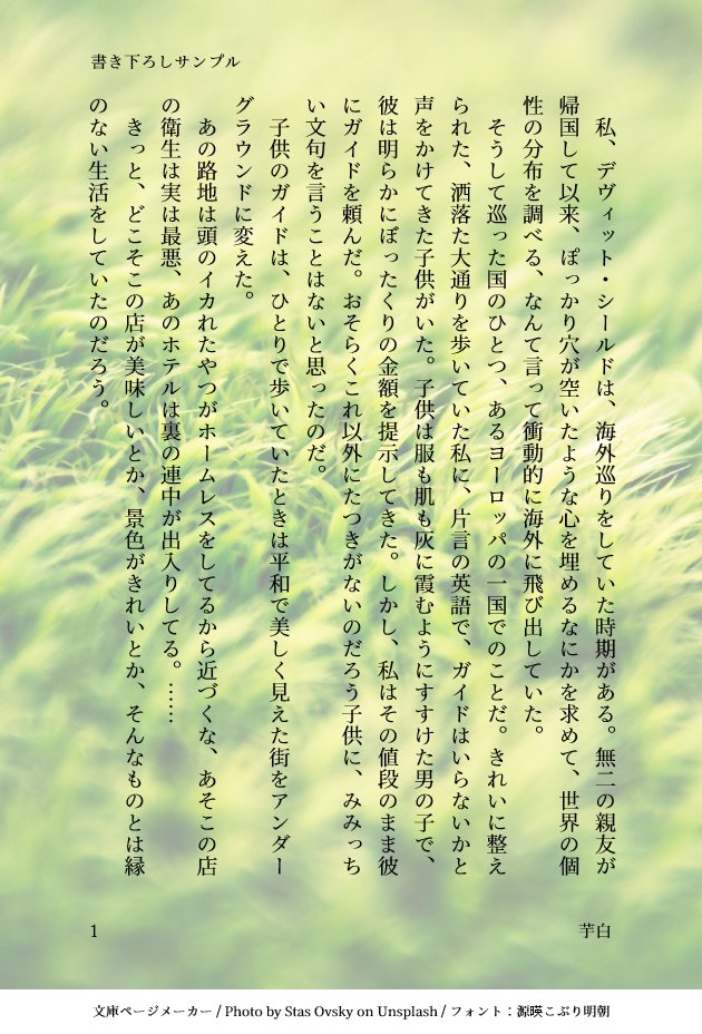 #デヴィット・シールド誕生祭2022

勝手に前回のタグ流用して申し訳ない……問題があったら消しますので教えてください。

自分用の本ですが、余部が出たのでデイヴの誕生日に合わせて通販します。ごく少量ですが、欲しい方いらっしゃいましたら……。仕様の関係で予定よりちょっと値上がりしてます。