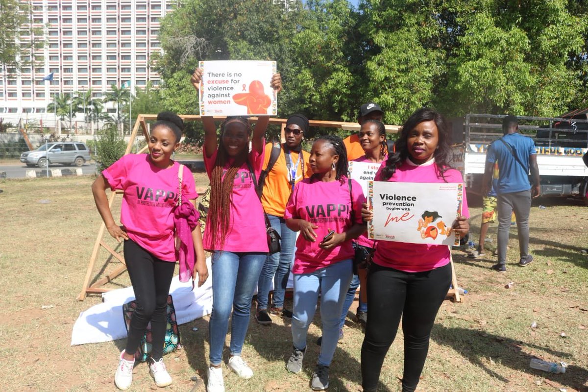 TheYAFafrica's tweet photo. *16 days of Activism kicks off in Abuja.*

YAF, along with members of the Civil Society Organization, Partnering Ministries, Department and Agencies embarked on a road show and awareness rally as part of activities lined up for the
#EndSGBV https://t.co/47XUbgby5i