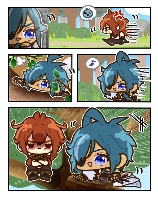 ぜんぶお見通し🔥❄️  #luckae 