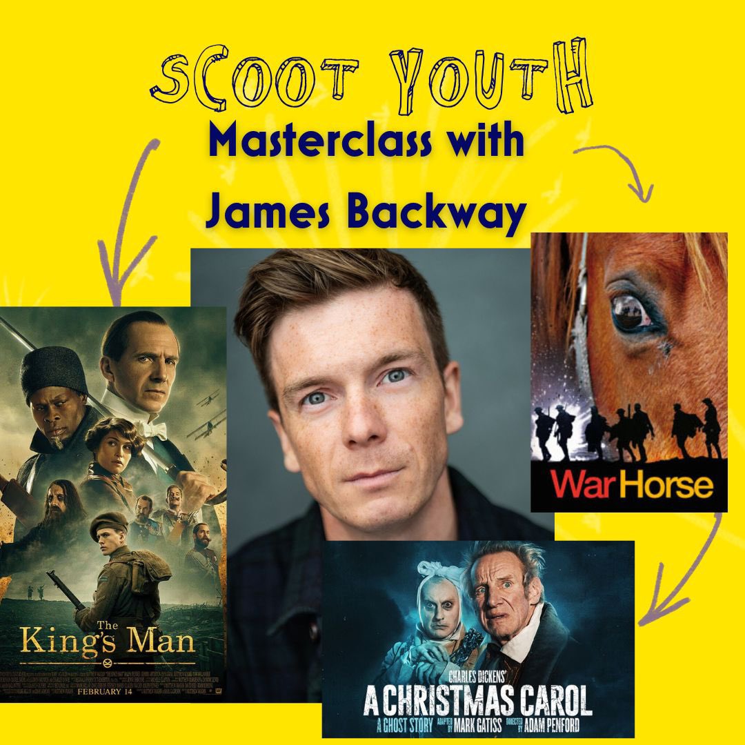 Our lucky Scoot Youth-ers are having a masterclass this morning with the wonderful actor and puppeteer - Mr James Backway!